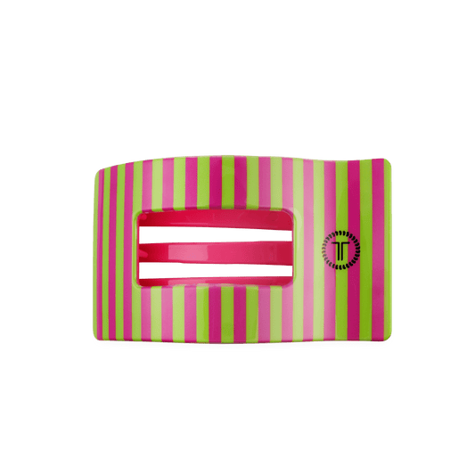 Summer Crush Medium Flat Rectangle Hair Clip
                in Pink - Medium
              