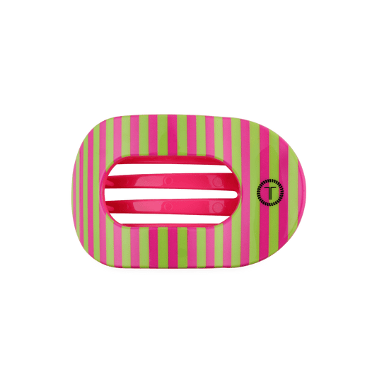 Summer Crush Medium Flat Round Hair Clip
                in Pink - Medium
              