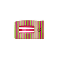 Summer Crush Small Flat Rectangle Hair Clip
                in Pink - Small
            