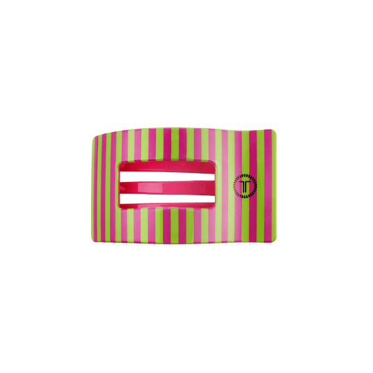 Summer Crush Small Flat Rectangle Hair Clip
                in Pink - Small
              