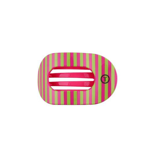 Summer Crush Small Flat Round Hair Clip
                in Pink - Small
              
