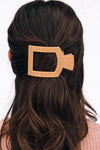 Sunny Days Ahead Medium Flat Square Hair Clip - Hair Clips - TELETIES
