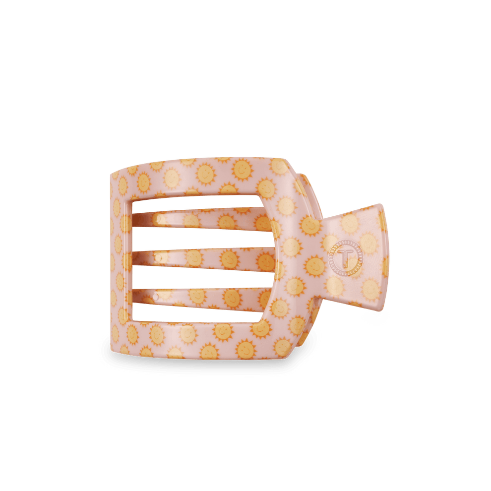 Sunny Days Ahead Medium Flat Square Hair Clip - Medium Hair Clip - TELETIES

