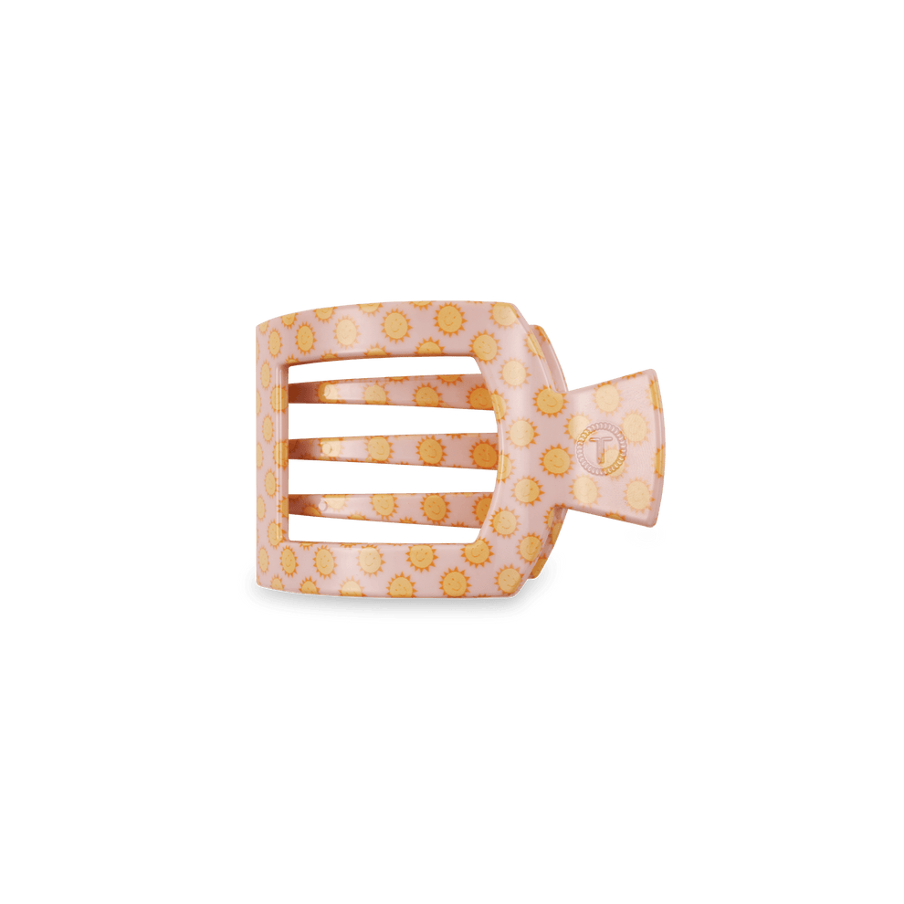 Sunny Days Ahead Small Flat Square Hair Clip - Small Hair Clip - TELETIES
