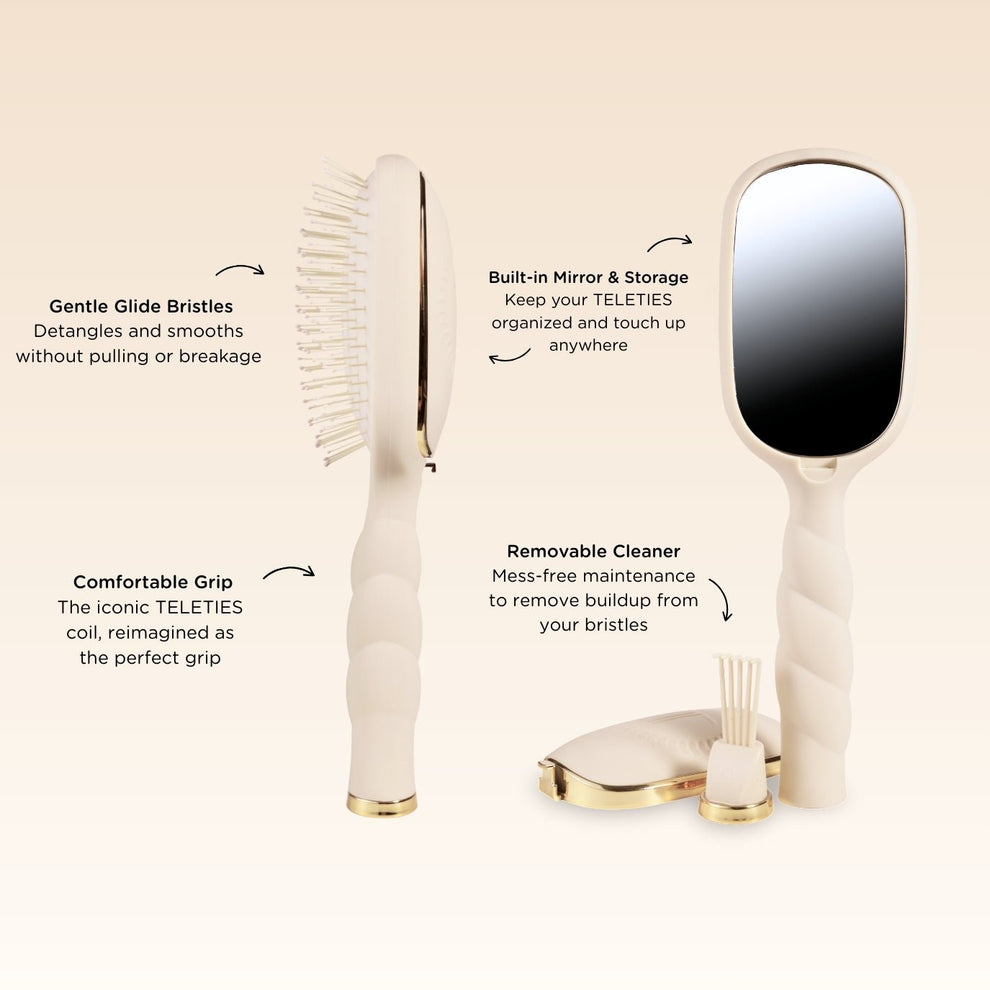 Tan Hair Brush Bundle - TELETIES
