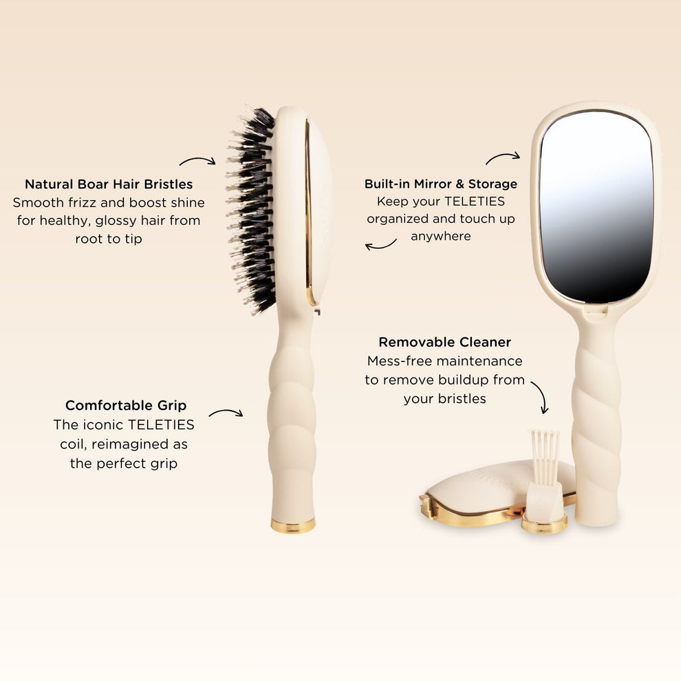 Tan Hair Brush Bundle - TELETIES
