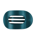 Teal With It Large Flat Round Hair Clip
                in Blue - Large
            