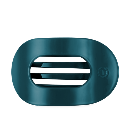 Teal With It Large Flat Round Hair Clip
                in Blue - Large
              