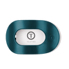 Teal With It Large Flat Round Hair Clip - Hair Clips - TELETIES
