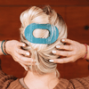 Teal With It Large Flat Round Hair Clip - Hair Clips - TELETIES
