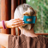 Teal With It Medium Flat Rectangle Hair Clip - Hair Clips - TELETIES
