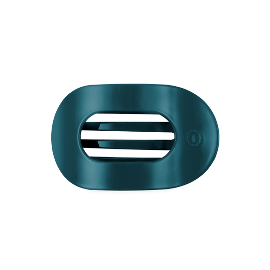 Teal With It Medium Flat Round Hair Clip
                in Blue - Medium
              