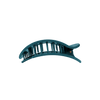 Teal With It Medium Flat Round Hair Clip - Hair Clips - TELETIES
