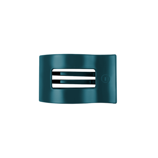 Teal With It Small Flat Rectangle Hair Clip
                in Blue - Small
              