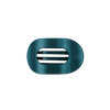 Teal With It Small Flat Round Hair Clip - Hair Clips - TELETIES
