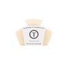 TELETIES almond beige petite hair claw clip with a strong, no-slip design for half-up hairstyles.

