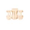 TELETIES almond beige petite claw clip with a strong, no-slip design for effortless hair styling.
