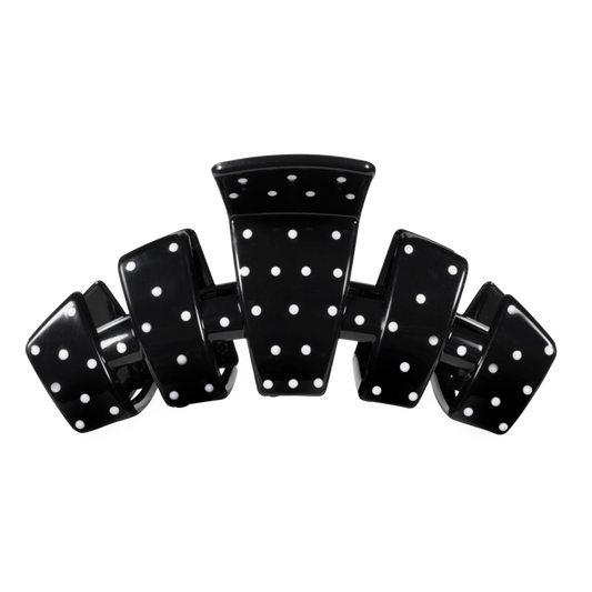 Classic Black Polka Dot Party Large Claw Clip
                in Black - Large
              
