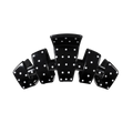 Classic Black Polka Dot Party Medium Claw Clip
                in Black - Medium
            