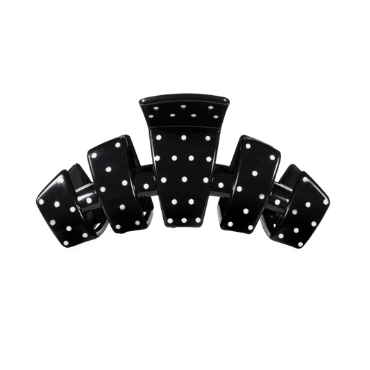 Classic Black Polka Dot Party Medium Claw Clip
                in Black - Medium
              