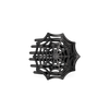 TELETIES black spider web flat hair clip with bendable teeth for comfortable, secure styling on all hair types.
