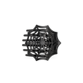 Spider Web Flat Hair Clip
                in Black - One Size
            