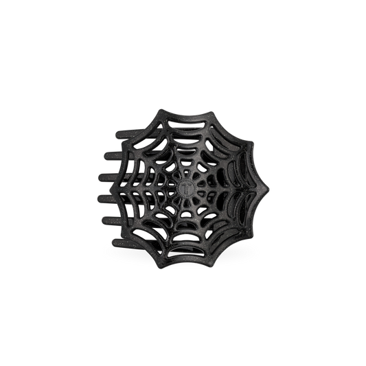 Spider Web Flat Hair Clip
                in Black - One Size
              