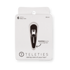 TELETIES brown snap clips (6Ct) with seamless tip for no snag feel. Metal hair barrettes for secure hold. Perfect neutral option for brunette hair.
