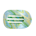 By the Sea Shore Large Flat Round Hair Clip
                in Green - Large
            