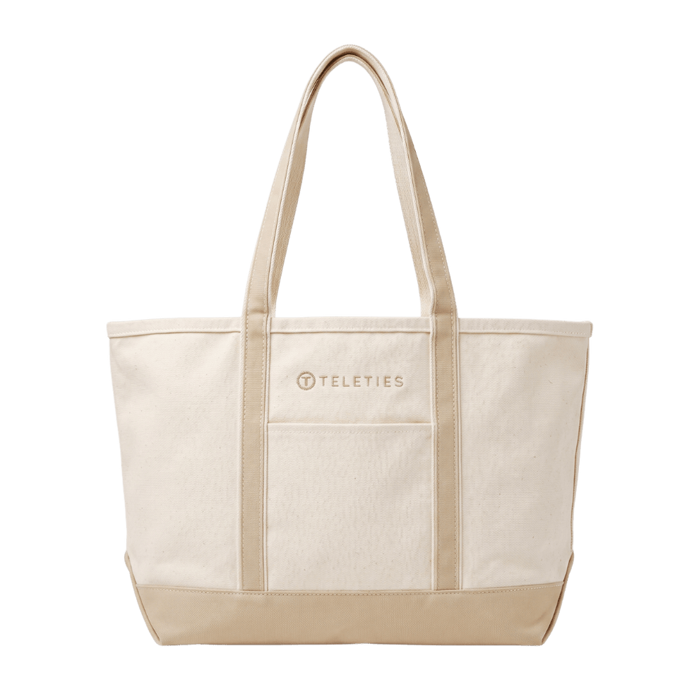 TELETIES Have a Great Hair Day Canvas Tote

