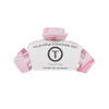 TELETIES Classic Pinch Me! Medium Claw Clip in pink with a marbled pattern. Features bendable teeth for a secure hold.
