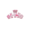 TELETIES Classic Pinch Me! Tiny Claw Clip in pink marble pattern. Features bendable teeth for a secure hold.
