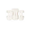 TELETIES Classic Coconut White petite hair claw clip in a durable, no-slip design for half-up hairstyles.
