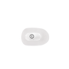 Coconut White Tiny Flat Round Clip
