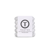 TELETIES Coconut White Tiny Hair Ties are clear, spiral-shaped hair coils for thin hair, braids, and kids. Gentle, waterproof.
