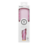 TELETIES Pinch Me detangler brush for medium hair in pink tie-dye with gentle glide bristles and ergonomic coil handle.
