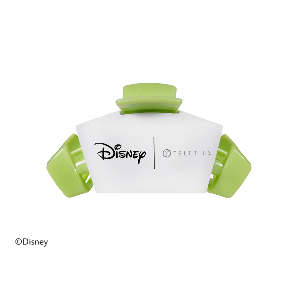 TELETIES Disney Pua and Heihei small lime green claw clip for fine hair and kids styling
