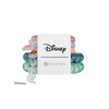 TELETIES Disney Moana mixed hair ties featuring spiral coil design in blue, green, and peach with character charms.
