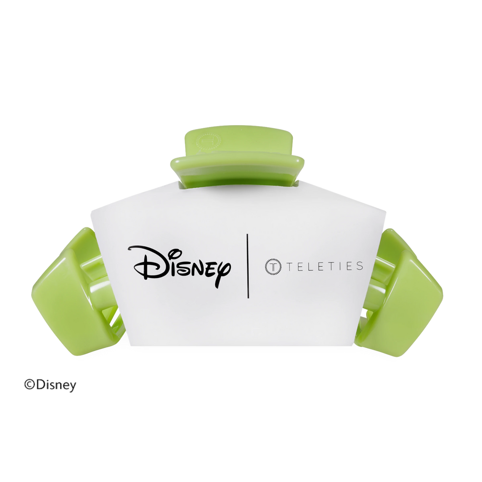 TELETIES Disney Pua and Heihei large claw clip in light green, designed for strong hold on thick hair.
