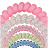 TELETIES Pinch Me! Mix Pack hair ties in pink, white with lobster print, light pink, mint green, and blue.

