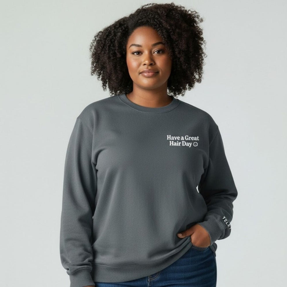 TELETIES Have a Great Hair Day Crewneck - Extra Large - Apparel - TELETIES
