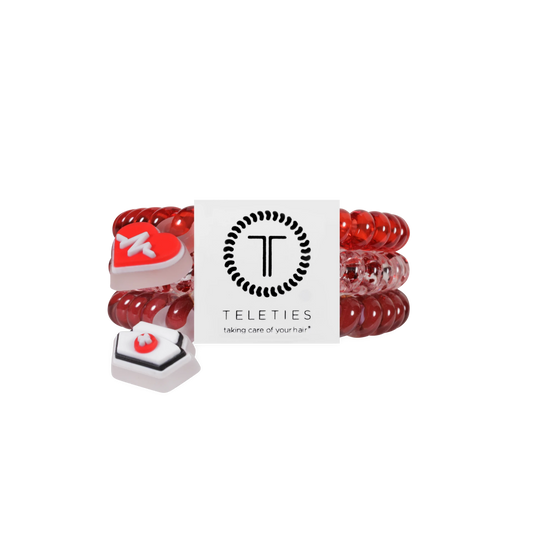 Heart and Hustle Small Hair Ties
                in Red - Small
              