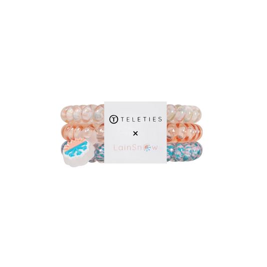 Island Threads Small Hair Ties
                in Peach - Small
              