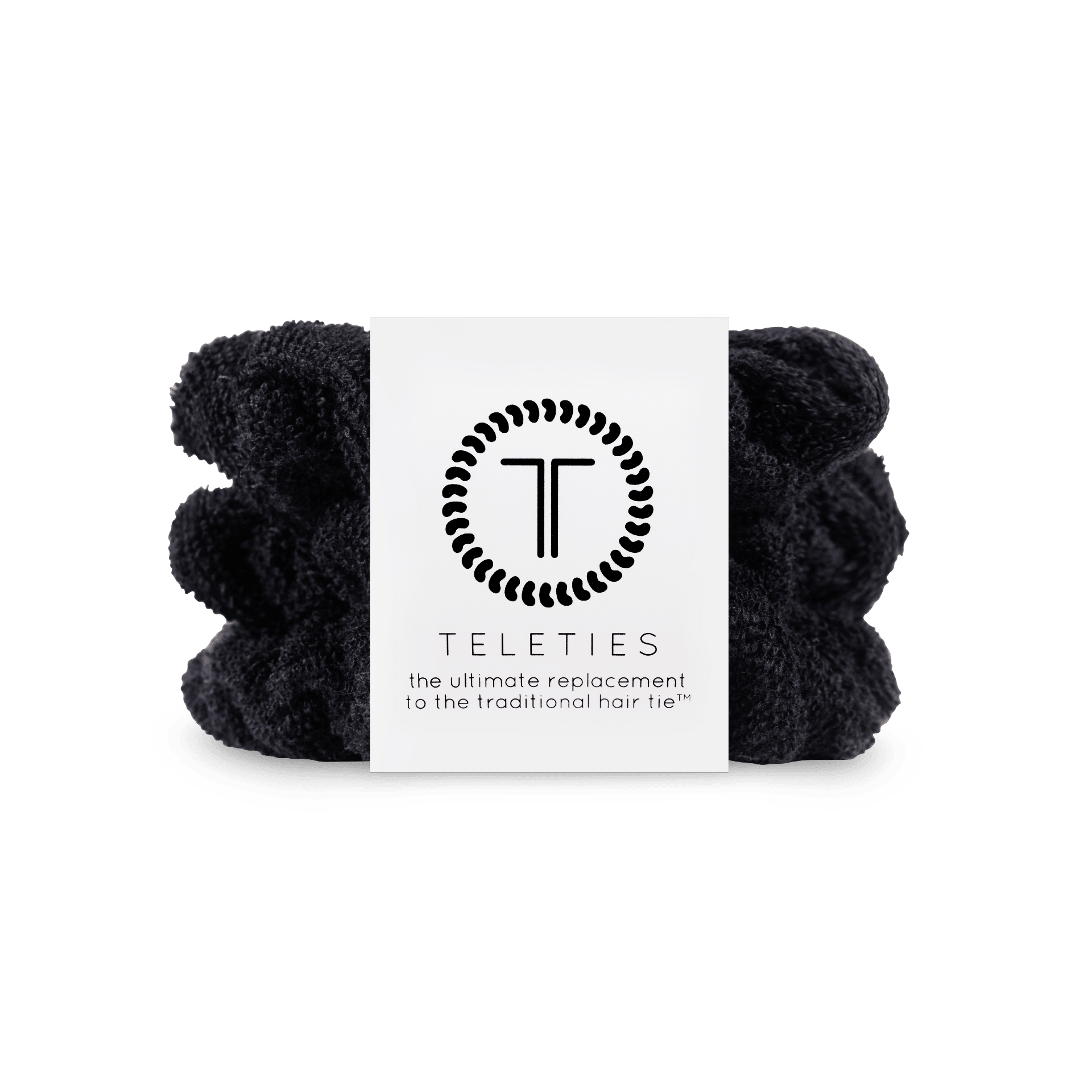 Jet Black Towel Scrunchies