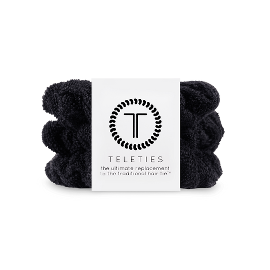 Jet Black Large Towel Scrunchies
                in Black - Large
              