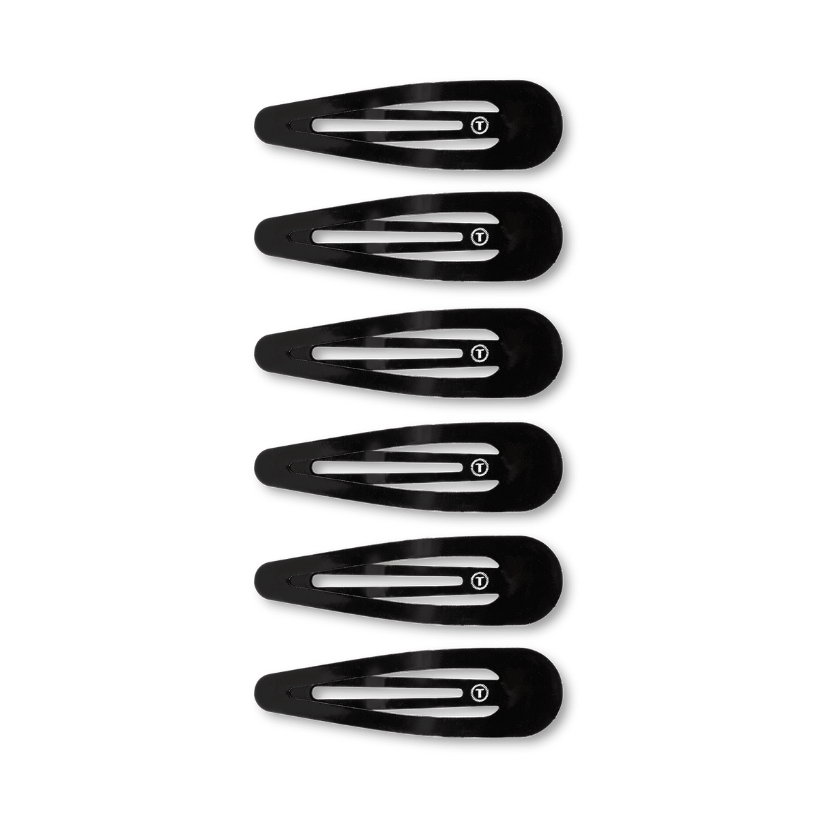 Jet Black Snap Clip (6Ct)