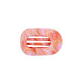 Just Keep Swimming Small Flat Round Hair Clip
                in Orange - Small
            