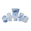 TELETIES Classic Tide & True Large Claw Clip in blue and white marbled acetate. Features bendable teeth for a secure hold.
