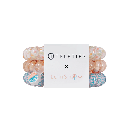 Island Threads Large Hair Ties
                in Peach - Large
              