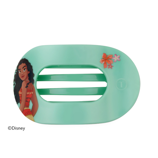 Moana Large Flat Round Hair Clip
                in Blue - Large
              